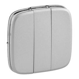 Лицевая панель Legrand Valena Allure выключателя трехклавишного алюминий 755037