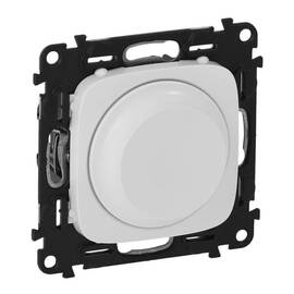 Светорегулятор Legrand Valena Allure поворотный без нейтрали белый 752760