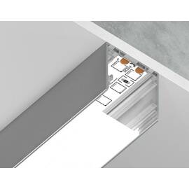 Алюминиевый профиль накладной/подвесной "Profile System" 25*25 GP2500AL