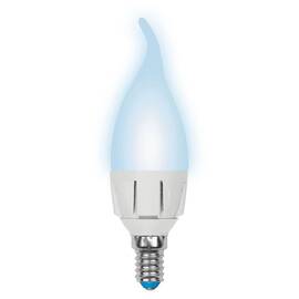 Лампа светодиодная (UL-00002415) Uniel E14 7W 4000K матовая LED-CW37 7W/NW/E14/FR PLP01WH