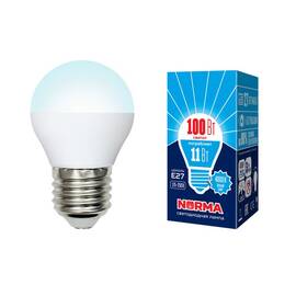 Лампа светодиодная (UL-00003834) Volpe E27 11W 4000K матовая LED-G45-11W/NW/E27/FR/NR