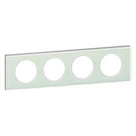 Рамка 4-постовая Legrand Celiane смальта белая глина 069314