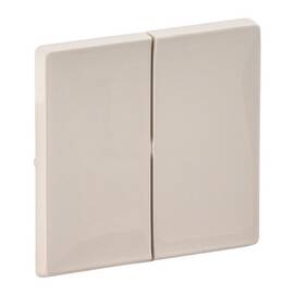 Лицевая панель Legrand Valena Life выключателя двухклавишного слоновая кость 755021