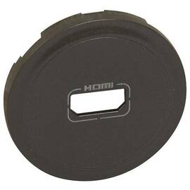 Лицевая панель Legrand Celiane розетки аудио/видео HDMI графит 067816