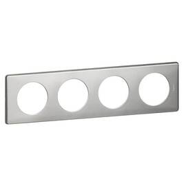 Рамка 4-постовая Legrand Celiane сильвер пунктум 068724