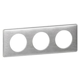 Рамка 3-постовая Legrand Celiane алюминий 068923