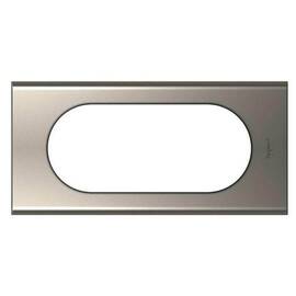 Рамка 4/5-модульная Legrand Celiane никель велюр 069115