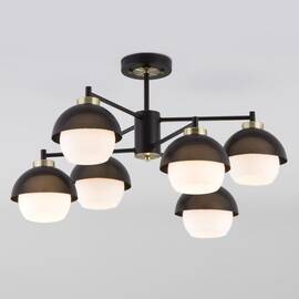 Люстра на штанге Eurosvet 70106/6 черный Smart a044934