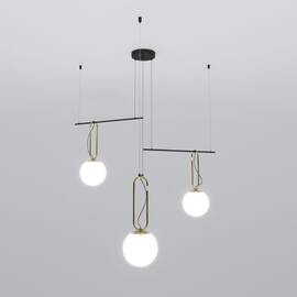 Подвесная люстра Eurosvet Riche 70143/3 черный Smart a060839