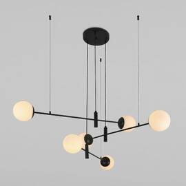 Подвесная люстра Eurosvet Planet 70146/6 черный Smart a062030