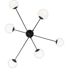 Потолочная люстра Eurosvet Netz 30181/6 черный Smart a062214