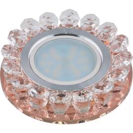 Встраиваемый светильник Fametto Luciole DLS-L102 GU5.3 CHROME/PEACH 10001