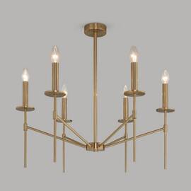 Люстра на штанге Eurosvet Anders 60142/6 латунь Smart a061930