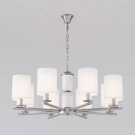 Подвесная люстра Eurosvet Caprera 60146/8 никель Smart a063869