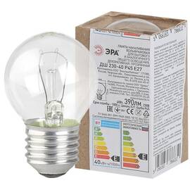 Лампа накаливания Эра E27 40W ДШ 40-230-Е27 (гофра) Б0039133