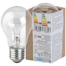 Лампа накаливания Эра E27 75W A50 75-230-E27 (гофра) Б0039119