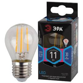 Лампа светодиодная Эра E27 11W 4000K F-LED P45-11w-840-E27 Б0047015