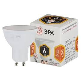 Лампа светодиодная Эра GU10 6W 2700K LED MR16-6W-827-GU10 Б0020543