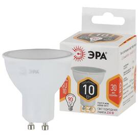 Лампа светодиодная Эра GU10 10W 2700K LED MR16-10W-827-GU10 Б0032997