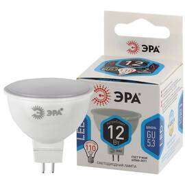 Лампа светодиодная Эра GU5.3 12W 4000K LED MR16-12W-840-GU5.3 Б0040888