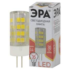 Лампа светодиодная Эра G4 3,5W 2700K LED JC-3,5W-220V-CER-827-G4 Б0027855