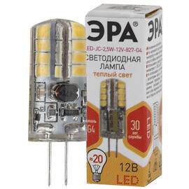 Лампа светодиодная Эра G4 2,5W 2700K LED JC-2,5W-12V-827-G4 Б0033191