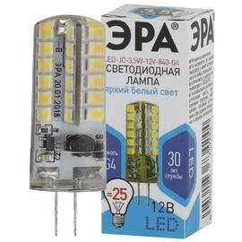 Лампа светодиодная Эра G4 3,5W 4000K LED JC-3,5W-12V-840-G4 Б0033196