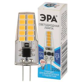 Лампа светодиодная Эра G4 2,5W 4000K LED-JC-2,5W-220V-SLC-840-G4 Б0049092
