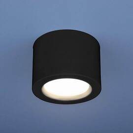 Потолочный светодиодный светильник Elektrostandard DLR026 6W 4200K черный матовый a040441