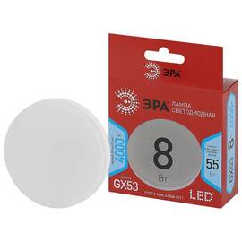 Лампа светодиодная Эра GX53 8W 4000K LED GX-8W-840-GX53 R Б0052657