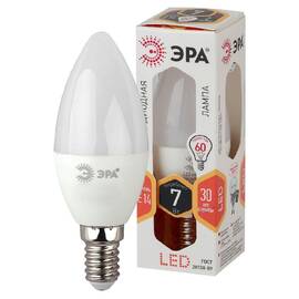 Лампа светодиодная Эра E14 7W 2700K LED B35-7W-827-E14 Б0020538