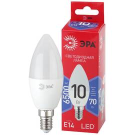 Лампа светодиодная Эра E14 10W 6500K LED B35-10W-865-E14 R Б0045337