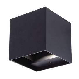 Уличный настенный светильник Uniel ULU-S55B-2x3W/3000K+4000K+6000K IP65 BLACK UL-00010853