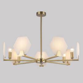 Люстра на штанге Eurosvet Marble 60158/7 латунь Smart a065050