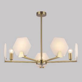 Люстра на штанге Eurosvet Marble 60158/5 латунь Smart a065049