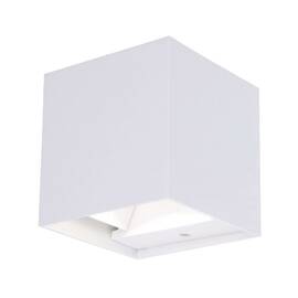 Уличный настенный светильник Uniel ULU-S55B-2x3W/3000K+4000K+6000K IP65 WHITE UL-00010854