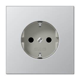 Розетка 2K+З со шторками Jung AL1520KI