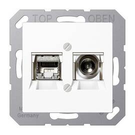 Розетка Smart TV Jung MMDA4521WW