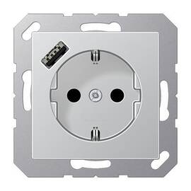 Розетка 2K+З USB Typ A Jung A1520-18AAL