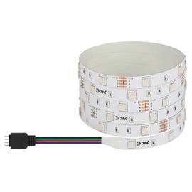 Светодиодная лента Эра 12В 2835 7,2Вт/м RGB 5м IP20 LS5050-7,2-30-12-RGB-IP20-1 year-5m Б0035602