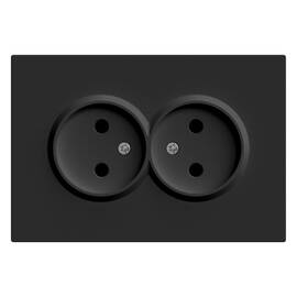 Розетка 2-местная с защитной шторкой Stekker RST16-5116-05 Эмили 49851