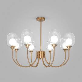 Люстра на штанге Eurosvet Spritz 70217/8 латунь Smart a064748