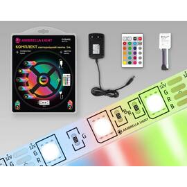 Светодиодная лента Ambrella Light LED Strip 12В 5050 14,4Вт/м RGB 5м IP20 GS2402