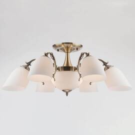 Потолочная люстра Eurosvet 22010/6+2 античная бронза