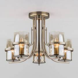 Потолочная люстра Eurosvet 60085/5 античная бронза