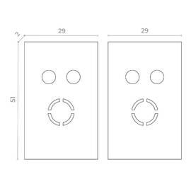 Торцевая заглушка (2 шт.) ST Luce Skyflat ST068.509.13