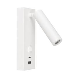 Спот Arlight SP-BED-CHARGE-S60x125-3W Warm3000 (WH, 20 deg, 230V, USB-A, USB-C) 031394(1)