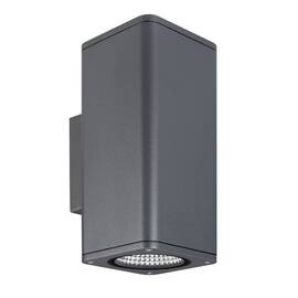 Уличный настенный светильник Arlight LGD-EVO-WALL-TWIN-S100x100-2x12W Day4000 (GR, 44 deg, 230V) 046