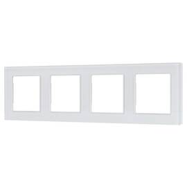 Рамка четырехместная Arlight FRM-GLARE-GS-4-WH 043802