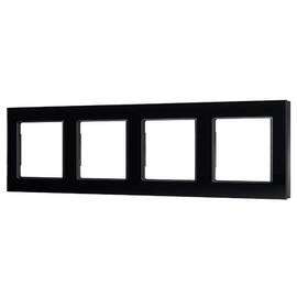 Рамка четырехместная Arlight FRM-GLARE-GS-4-BK 043803